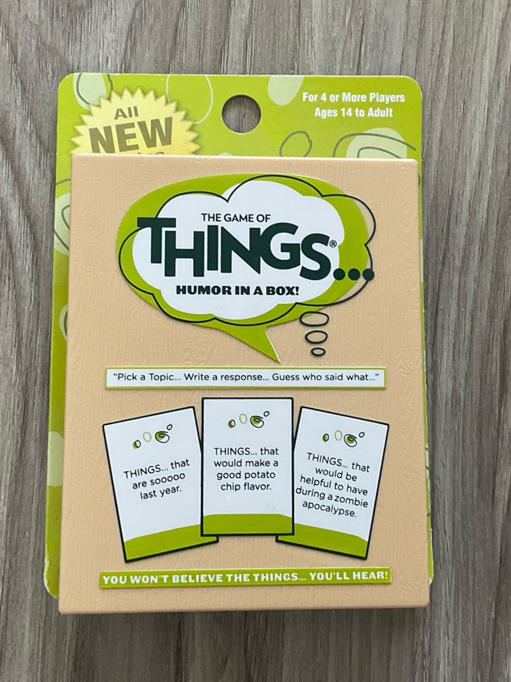 NIP The Game Of Things Card Game 4+ Players Family Night Fun Activity Age 14+